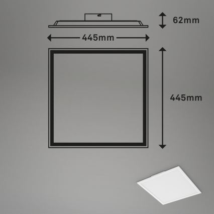 Briloner 7152-016 - LED RGB Stmívatelný přisazený panel COLOUR LED/24W/230V 3000-6500K + dálkové ovládání