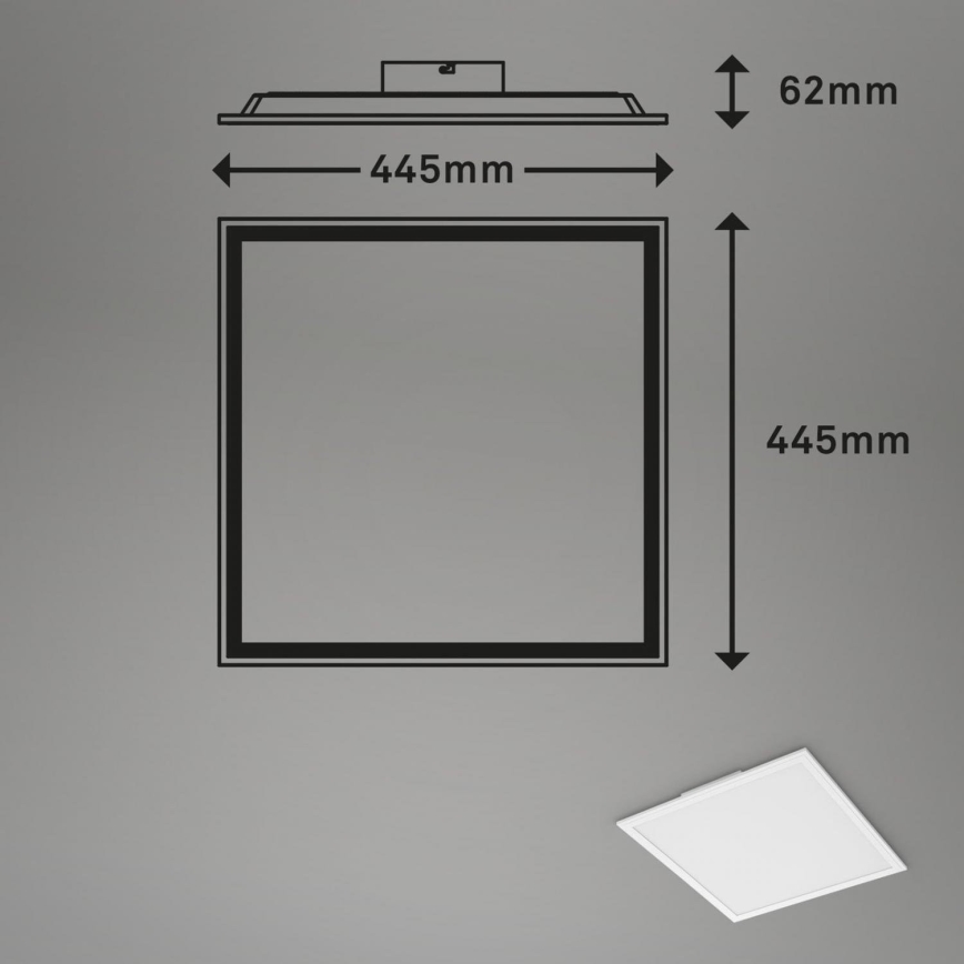 Briloner 7152-016 - LED RGB Stmívatelný přisazený panel COLOUR LED/24W/230V 3000-6500K + dálkové ovládání