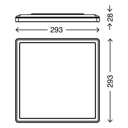 Briloner 7156-416 - LED Stropní svítidlo SLIM LED/18W/230V