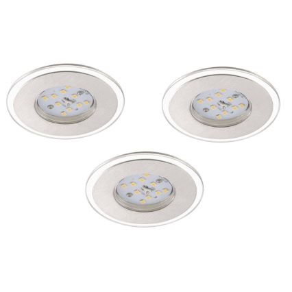 Briloner 7197-039-SADA 3x LED Stmívatelné koupelnové podhledové svítidlo LED/4,5W/230V IP44