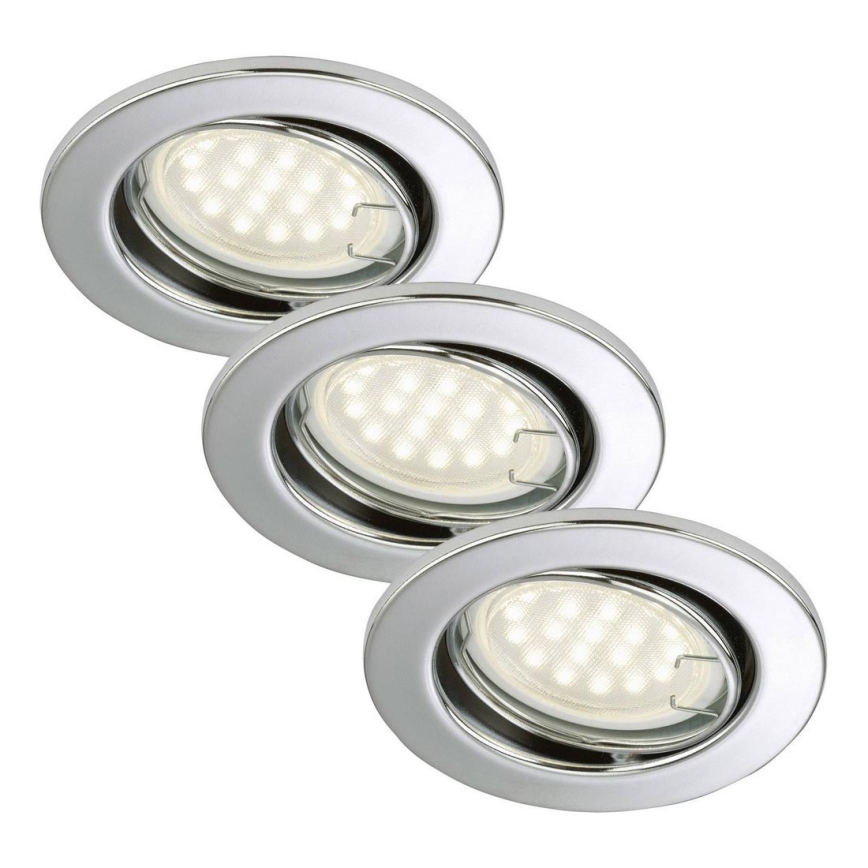 Briloner 7208-038 - SADA 3xLED Podhledové svítidlo ATTACH 3xGU10/5W/230V