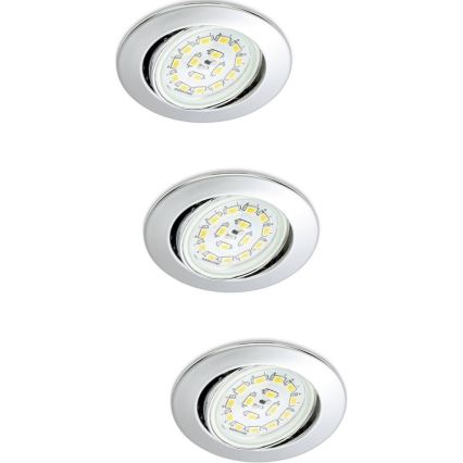 Briloner 7208-038 - SADA 3xLED Podhledové svítidlo ATTACH 3xGU10/5W/230V