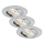 Briloner 7209-039 - SADA 3x LED Koupelnové podhledové svítidlo ATTACH LED/5W/230V IP23 matný chrom