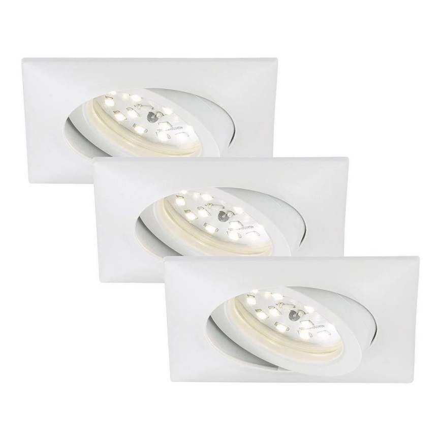 Briloner 7210-036 - SADA 3x LED Koupelnové podhledové svítidlo ATTACH LED/5W/230V IP23 bílá