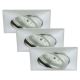 Briloner 7210-039 - SADA 3x LED Koupelnové podhledové svítidlo ATTACH 1xLED/5W/230V IP23