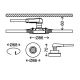 Briloner 7220-032 - SADA 3x LED Koupelnové podhledové svítidlo FIT 1xGU10/5W/230V matný nikl
