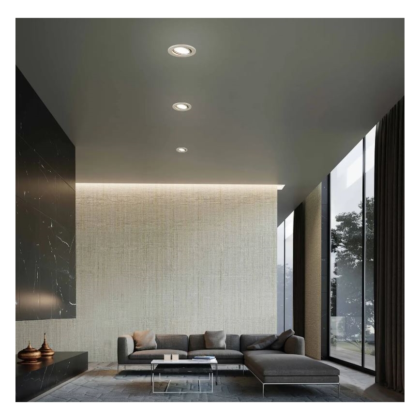 Briloner 7221-032 - SADA 3x LED Koupelnové podhledové svítidlo 1xGU10/3W/230V IP23 matný chrom