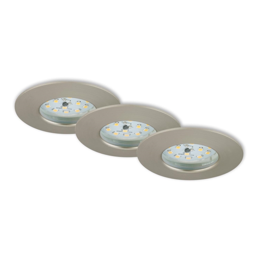 Briloner 7231-032 - SADA 3x LED Stmívatelné koupelnové podhledové ATTACH svítidlo LED/5,5W/230V IP44