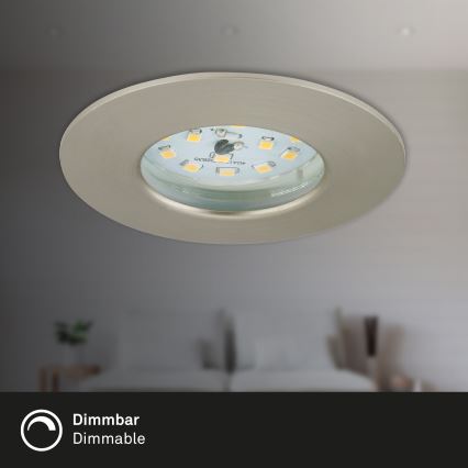 Briloner 7231-032 - SADA 3x LED Stmívatelné koupelnové podhledové ATTACH svítidlo LED/5,5W/230V IP44