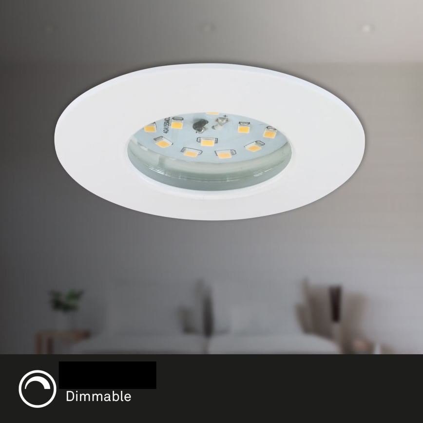 Briloner 7231-036 - SADA 3x LED Stmívatelné koupelnové podhledové svítidlo LED/5,5W/230V IP44