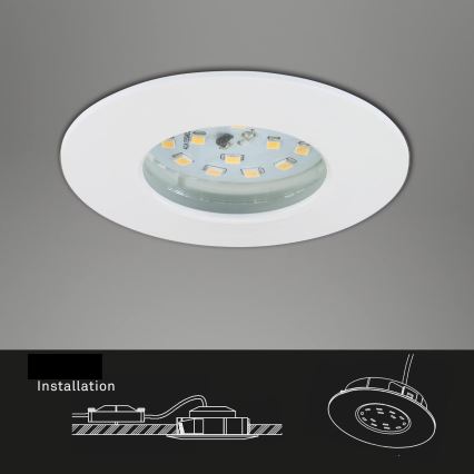 Briloner 7231-036 - SADA 3x LED Stmívatelné koupelnové podhledové svítidlo LED/5,5W/230V IP44