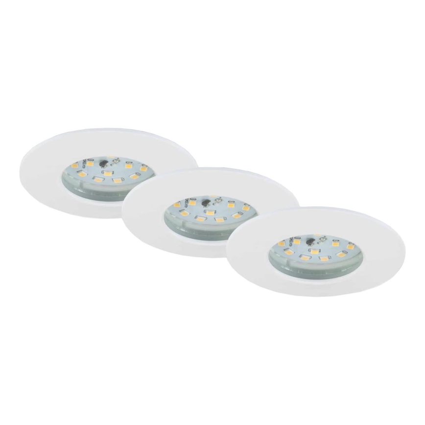 Briloner 7231-036 - SADA 3x LED Stmívatelné koupelnové podhledové svítidlo LED/5,5W/230V IP44