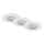 Briloner 7231-036 - SADA 3x LED Stmívatelné koupelnové podhledové svítidlo LED/5,5W/230V IP44