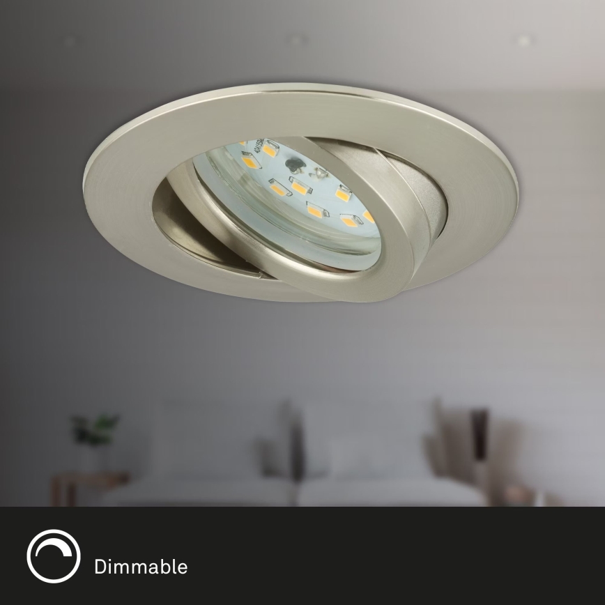 Briloner 7232-032 - SADA 3x LED Stmívatelné koupelnové podhledové svítidlo ATTACH LED/5,5W/230V IP23