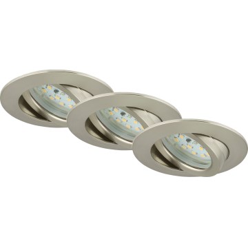 Briloner 7232-032 - SADA 3x LED Stmívatelné koupelnové podhledové svítidlo ATTACH LED/5,5W/230V IP23