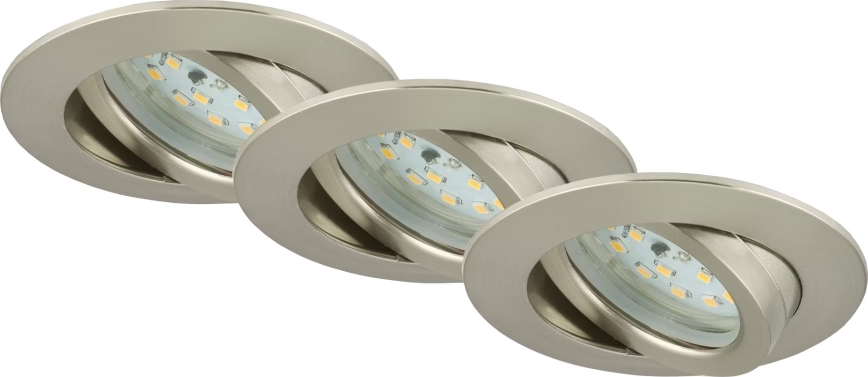 Briloner 7232-032 - SADA 3x LED Stmívatelné koupelnové podhledové svítidlo ATTACH LED/5,5W/230V IP23