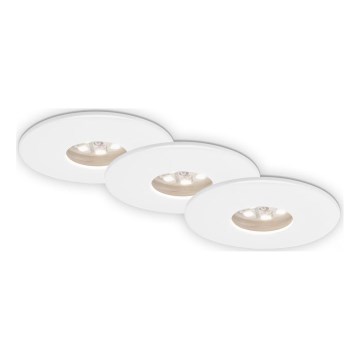 Briloner 7240-036 -SADA 3x LED Koupelnové podhledové svítidlo ATTACH LED/1,8W/230V IP44 bílá
