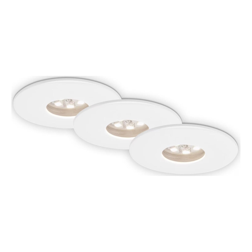 Briloner 7240-036 -SADA 3x LED Koupelnové podhledové svítidlo ATTACH LED/1,8W/230V IP44 bílá
