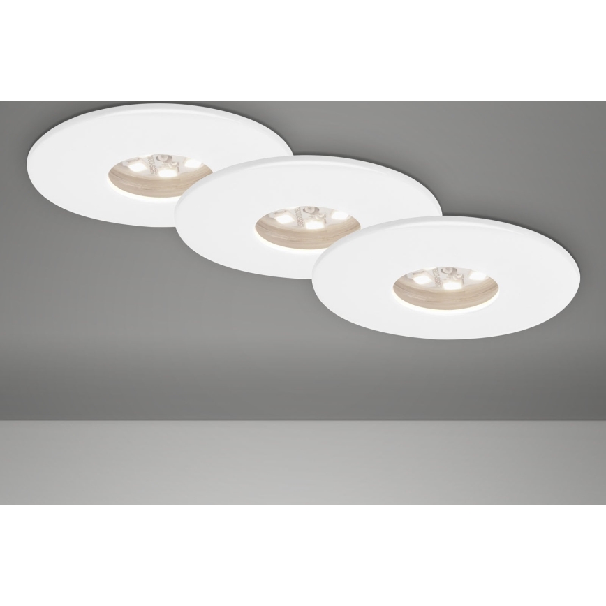 Briloner 7240-036 -SADA 3x LED Koupelnové podhledové svítidlo ATTACH LED/1,8W/230V IP44 bílá
