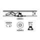 Briloner 7240-038 - SADA 3x LED Koupelnové podhledové svítidlo ATTACH LED/1,8W/230V IP44