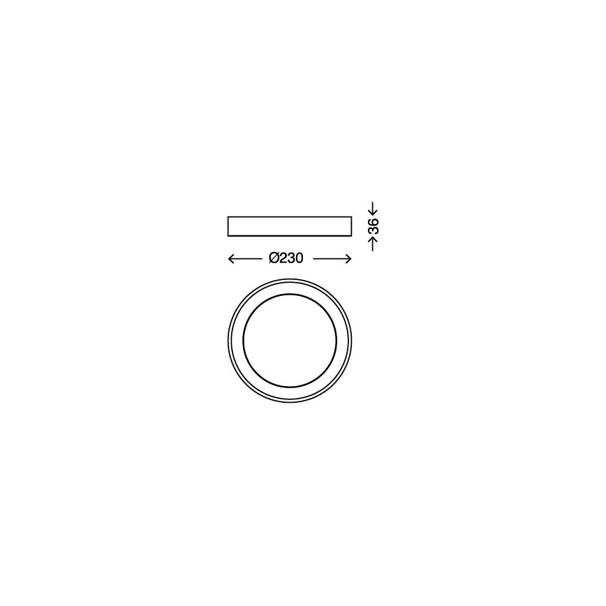 Briloner 7300-016 - LED Stropní svítidlo LED/18W/230V