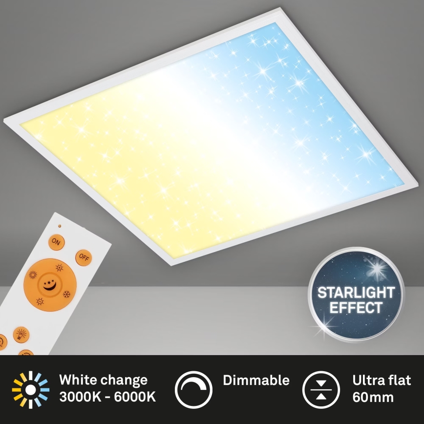 Briloner 7303-016 - LED Stmívatelné stropní svítidlo STARRY SKY LED/36W/230V 3000-6000K + dálkové ovládání