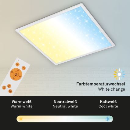 Briloner 7303-016 - LED Stmívatelné stropní svítidlo STARRY SKY LED/36W/230V 3000-6000K + dálkové ovládání
