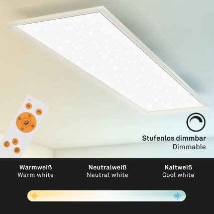 Briloner 7304-016 - LED Stmívatelné stropní svítidlo STARRY SKY LED/36W/230V 3000-6000K + dálkové ovládání