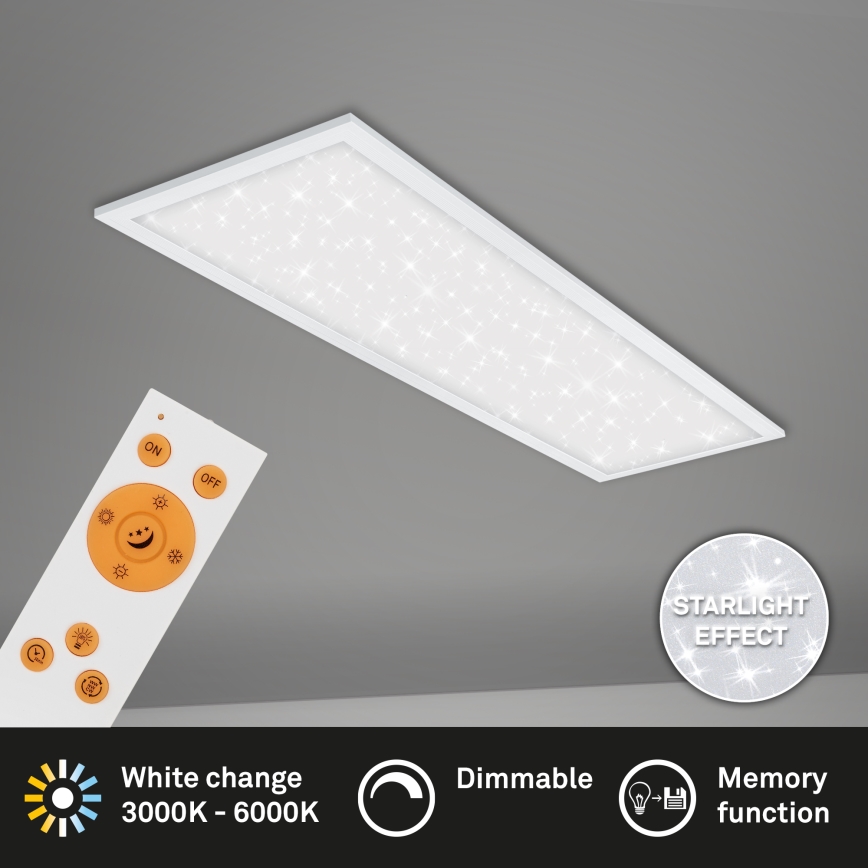 Briloner 7308-016 - LED Stmívatelné stropní svítidlo STARRY SKY LED/24W/230V 3000-6000K + dálkové ovládání