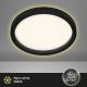 Briloner 7361-015 - LED Stropní svítidlo CADRE LED/18W/230V pr. 29,7 cm černá