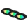 Briloner 7373-035 - SADA 3x LED RGB Stmívatelné podhledové svítidlo LED/4,9W/230V Wi-Fi Tuya + dálkové ovládání