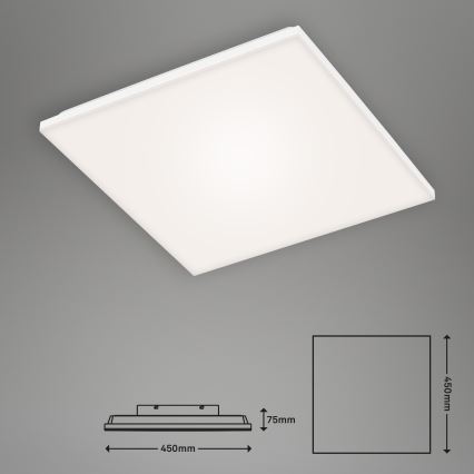 Briloner 7378-116 - LED Stmívatelné stropní svítidlo FRAMELESS LED/24W/230V 3000-6500K + dálkové ovládání