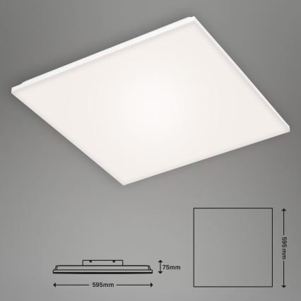 Briloner 7378216 - LED Stmívatelný panel LED/38W/230V 3000-6500K + dálkové ovládání