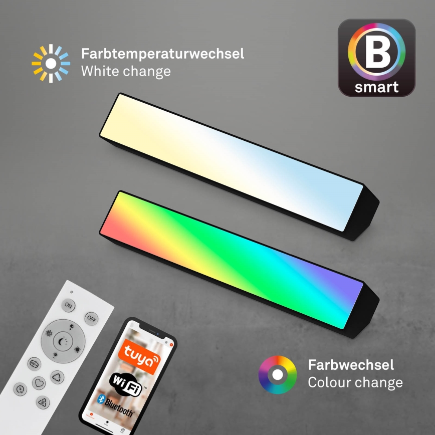 Briloner 7379-015 - LED RGBW Stmívatelná lampa SMART LED/9W/230V 3000-6500K Wi-Fi Tuya + dálkové ovládání