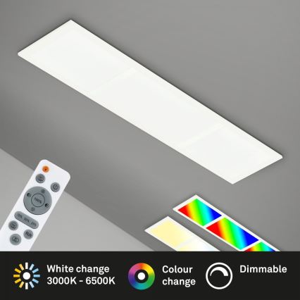 Briloner 7388-016 - LED RGBW Stmívatelné stropní svítidlo LED/24W/230V 3000-6500K + dálkové ovládání