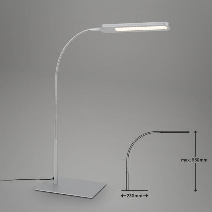 Briloner 7389-014 - LED Stmívatelná dotyková flexibilní stolní lampa SERVO LED/8W/230V 3000/4000/6500K