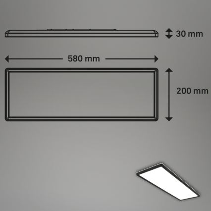 Briloner 7402-415 - LED Stropní svítidlo SLIM LED/22W/230V