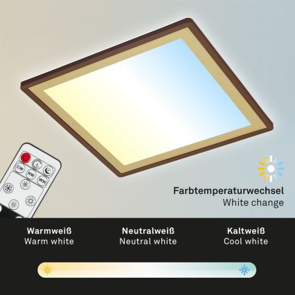 Briloner 7459-417 - LED Stmívatelné stropní svítidlo DECO LED/24W/230V 2700-6500K + dálkové ovládání