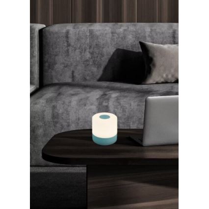 Briloner 7461010 - LED Stmívatelná nabíjecí venkovní stolní lampa LED/2W/5V IP44 modrá