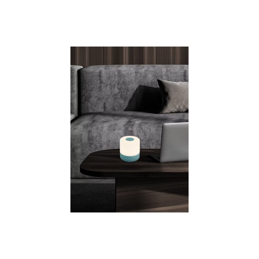 Briloner 7461010 - LED Stmívatelná nabíjecí venkovní stolní lampa LED/2W/5V IP44 modrá