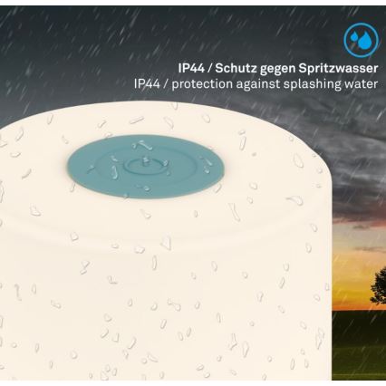 Briloner 7461010 - LED Stmívatelná nabíjecí venkovní stolní lampa LED/2W/5V IP44 modrá