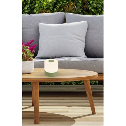 Briloner 7461019 - LED Stmívatelná nabíjecí venkovní stolní lampa LED/2W/5V IP44 zelená
