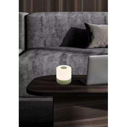 Briloner 7461019 - LED Stmívatelná nabíjecí venkovní stolní lampa LED/2W/5V IP44 zelená