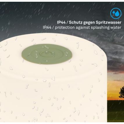 Briloner 7461019 - LED Stmívatelná nabíjecí venkovní stolní lampa LED/2W/5V IP44 zelená