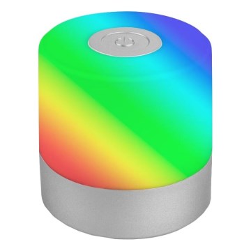 Briloner 7462014 - LED RGB Nabíjecí venkovní stolní lampa LED/1,5W/5V IP44 matný chrom