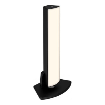 Briloner 7474-015 - LED Stmívatelná dotyková nabíjecí venkovní stolní lampa 2v1 LED/7W/5V 2200 mAh USB 3000K IP44 černá