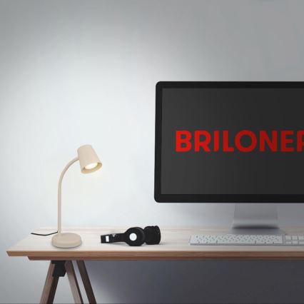 Briloner 7476-011 - Stolní lampa SKRIVA 1xGU10/9W/230V béžová