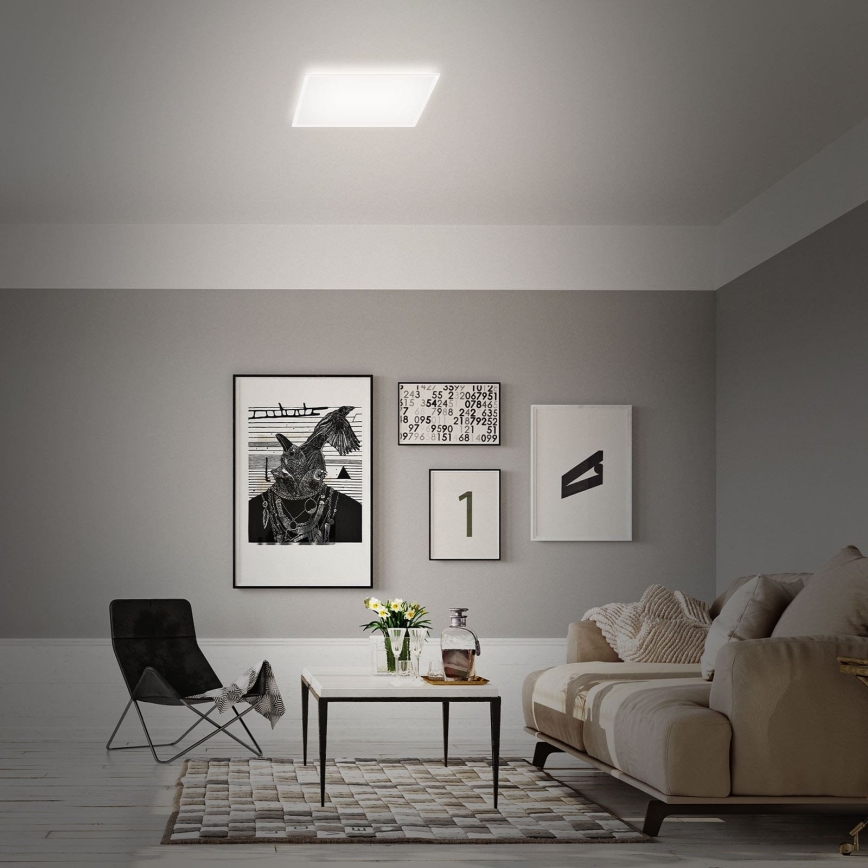 Briloner 7491-016 - LED RGBW Stmívatelné stropní svítidlo SMART LED/22W/230V 4000K 42x42 cm Wi-Fi Tuya + dálkové ovládání