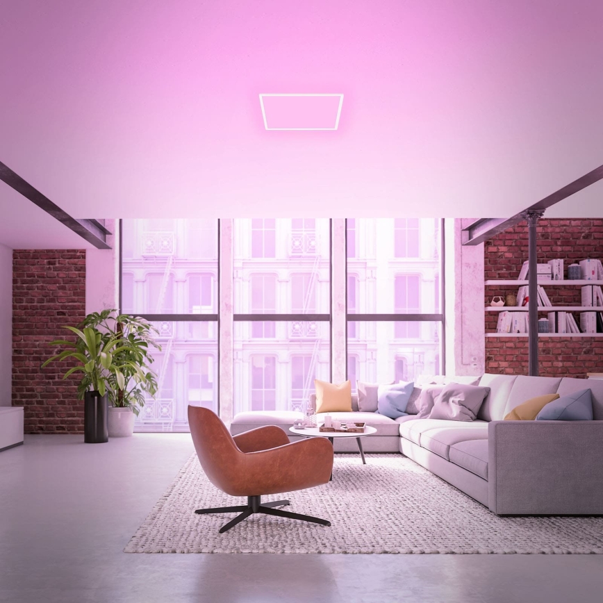 Briloner 7491-016 - LED RGBW Stmívatelné stropní svítidlo SMART LED/22W/230V 4000K 42x42 cm Wi-Fi Tuya + dálkové ovládání