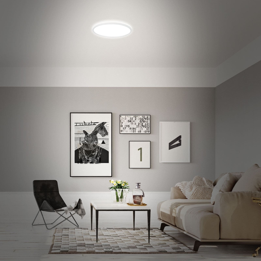 Briloner 7494016 - LED RGBW Stmívatelné stropní svítidlo SMART LED/22W/230V 4000K pr. 42 cm Wi-Fi Tuya + dálkové ovládání